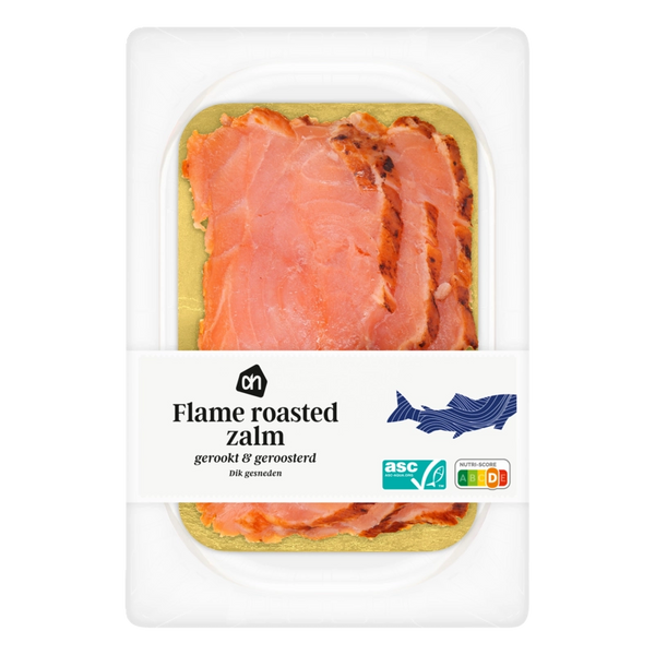 Flame roasted zalm