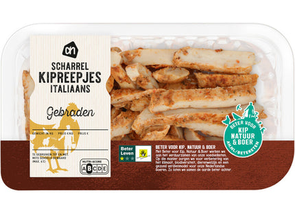 Gebratene Hähnchenfiletstreifen aus Freilandhaltung, italienisch