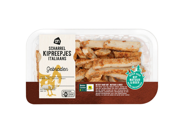 Gebratene Hähnchenfiletstreifen aus Freilandhaltung, italienisch