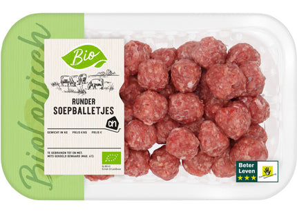 Bio-Rindfleischsuppenbällchen