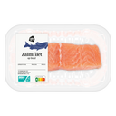 Salmon fillet with skin