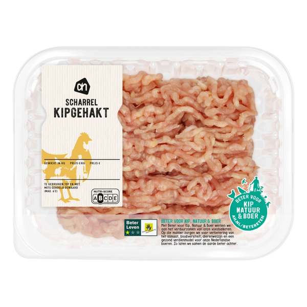 Scharrel kipgehakt