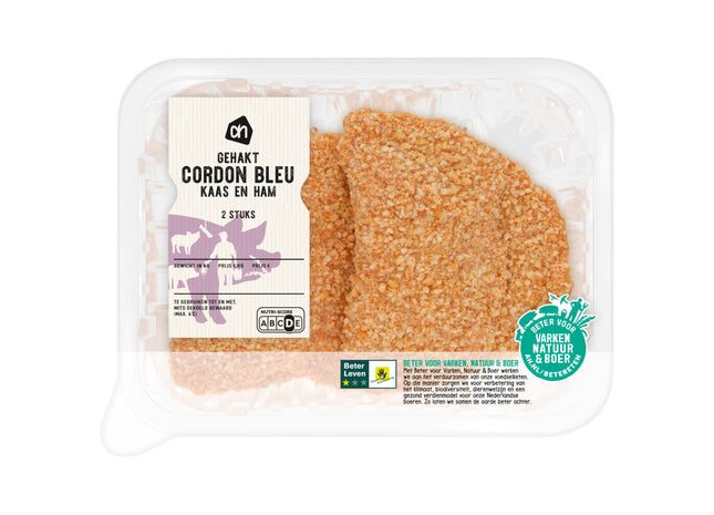 Gehakt cordon bleu kaas en ham