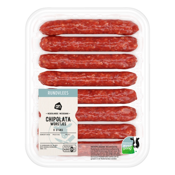 Chipolata sausages 8 pieces