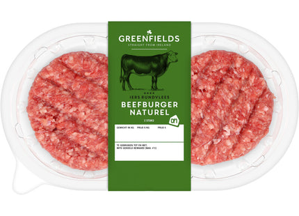 Greenfields Beefburger naturel 2 stuks