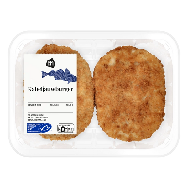 Breaded codfish patty