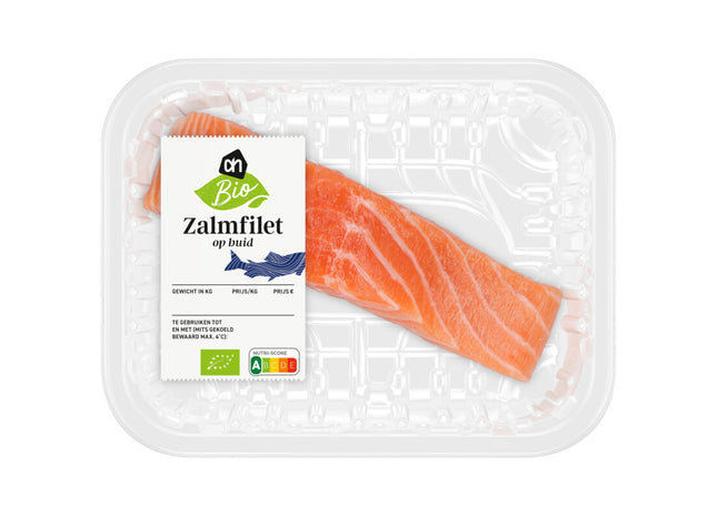 Biologisch Zalmfilet op huid