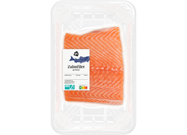 Zalm op huid
