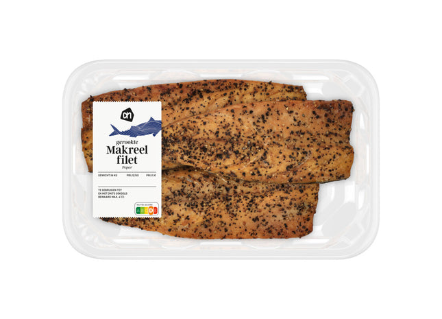 Gerookte makreel filet peper