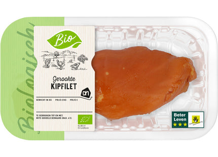 Geräuchertes Hähnchenfilet aus biologischem Anbau