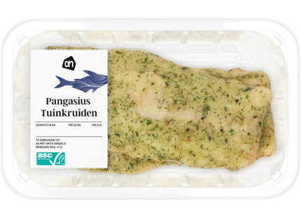 Pangasius fillet garden herbs