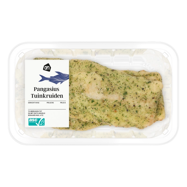 Pangasius fillet garden herbs