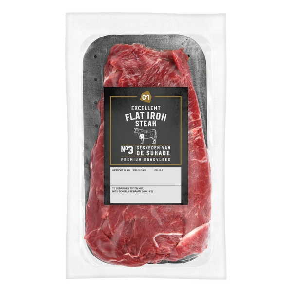 Excellent flat iron steak