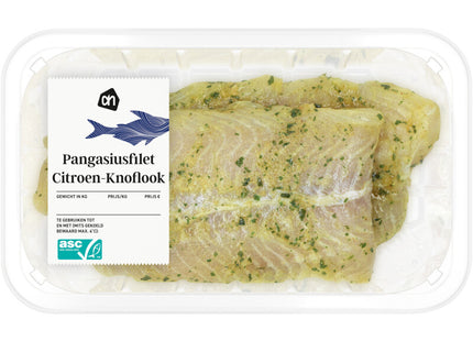 Pangasius fillet garlic-lemon