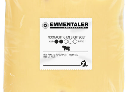 Zwitserse emmentaler AOP 45+ voorverpakt