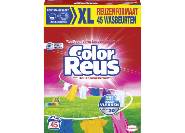 Color Reus Waspoeder wasmiddel kleur