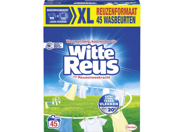 Witte Reus Waspoeder wasmiddel wit