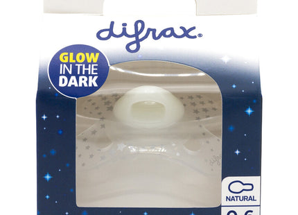 Difrax Pacifier natural 0-6 months glow dark