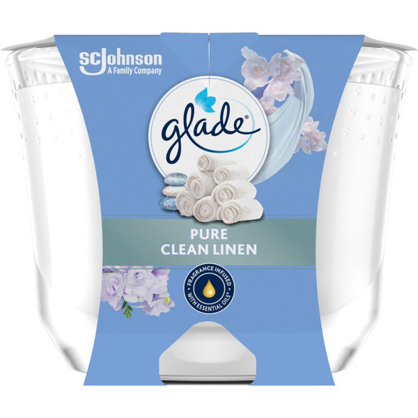 Glade Scented Jar Clean Linen Rapeseed Wax