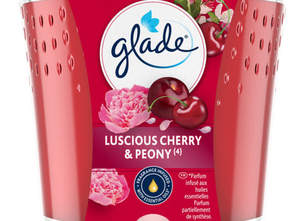 Glade Geurglas cherry and peony raapzaadwas