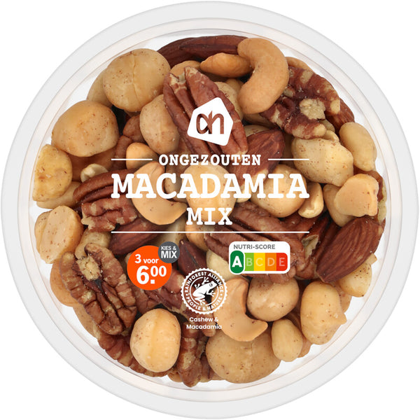 Ongezouten macadamiamix