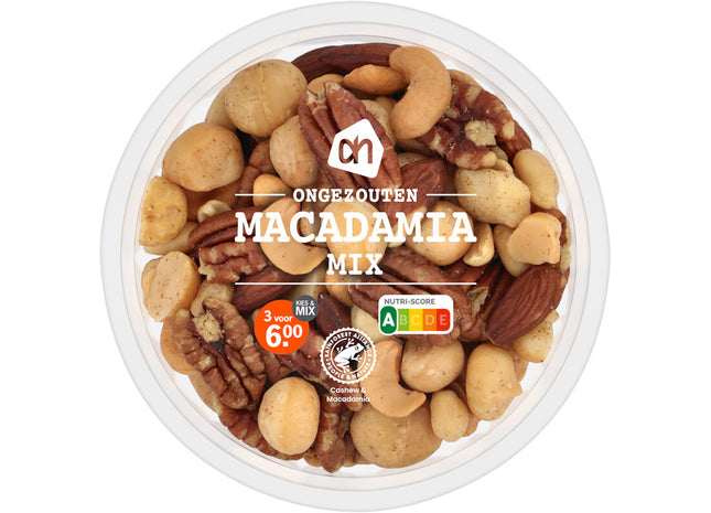 Ongezouten macadamiamix