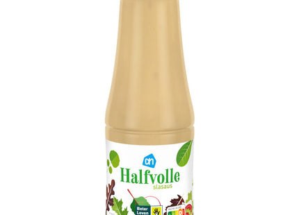 Salad dressing half full