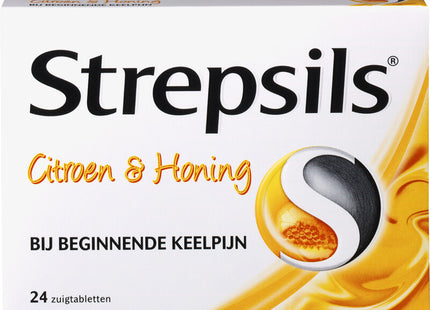 Strepsils Throat Tablets Lemon &amp; Honey