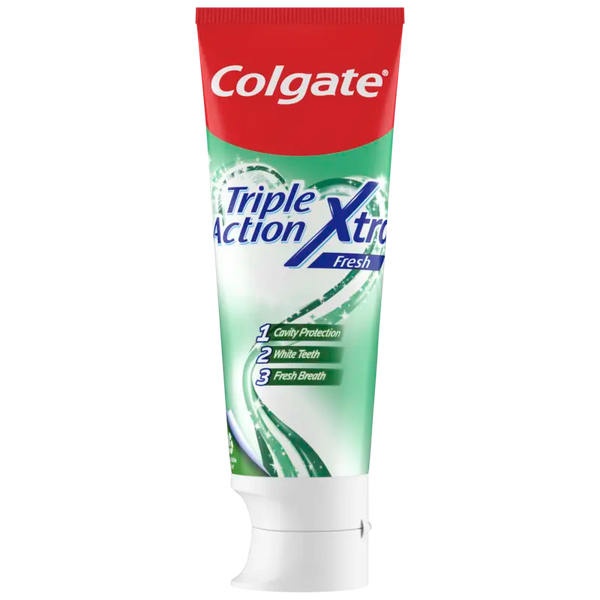 Colgate Triple action xtra fresh tandpasta