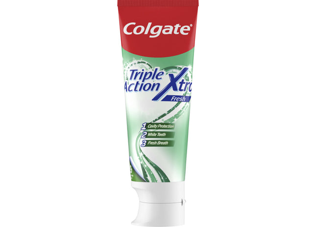 Colgate Triple action xtra fresh tandpasta