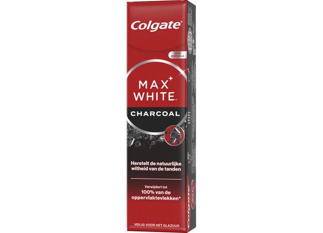 Colgate Max white tandpasta charcoal