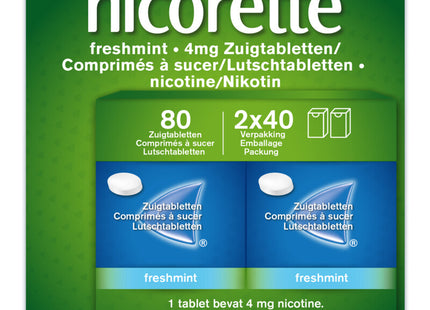 Nicorette Freshmint zuigtabletten 4mg