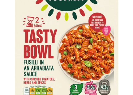 Full of Goodness Tasty bowl fusilli in an arrabiata sauce