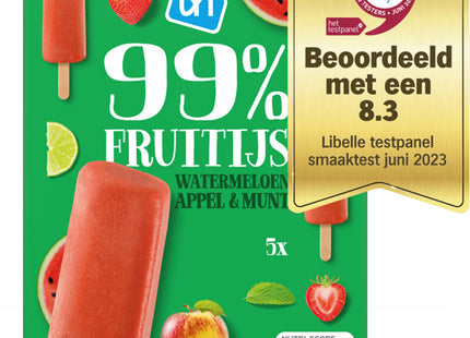 99% fruitijs watermeloen appel munt