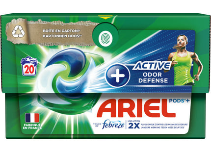 Ariel 4-in-1 pods+ active detergent capsules