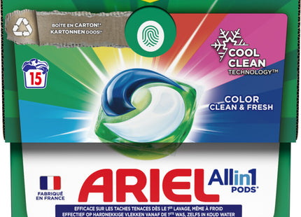 Ariel 3-in-1 pods color detergent capsules