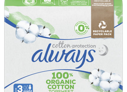 Always Sanitary towel organic cotton night