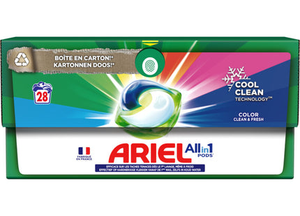 Ariel 3-in-1 pods color detergent capsules