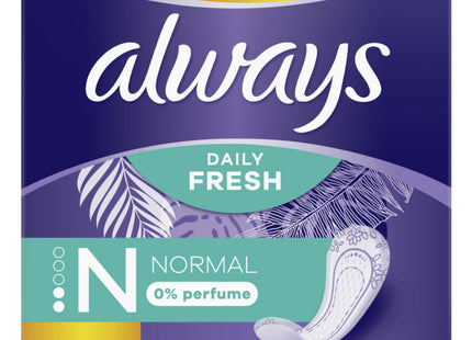 Always Fresh normal 0% perfume panty liner