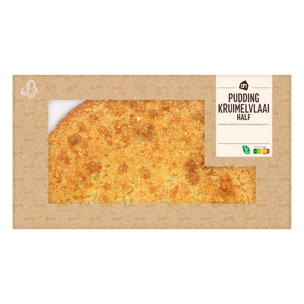 Pudding crumb tart half