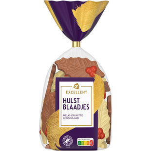 Excellent Hulstblaadjes melk- en witte chocolade