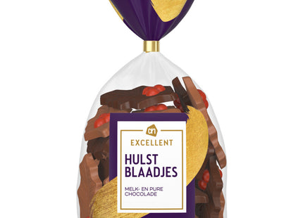 Excellent Hulstblaadjes melk- en pure chocolade