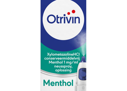 Otrivin XylometazolineHCI 1 mg/ml Menthol
