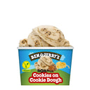 Ben & Jerry's Non-dairy cookies on cookie dough