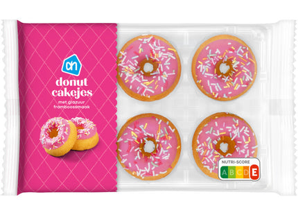 Donut cakejes met glazuur framboossmaak