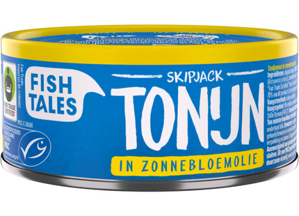 Fish Tales Skipjack tonijn in zonnebloemolie