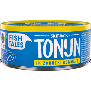 Fish Tales Skipjack tonijn in zonnebloemolie