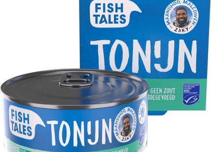 Fish Tales Tonijn in water zonder toegevoegd zout