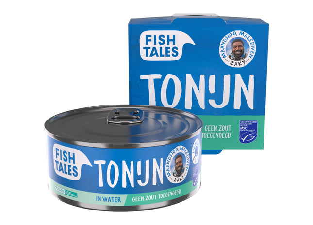 Fish Tales Tonijn in water zonder toegevoegd zout