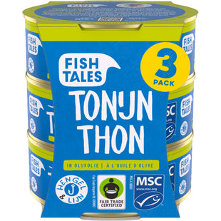 Fish Tales Bonito-Thunfisch in Olivenöl, 3er-Pack